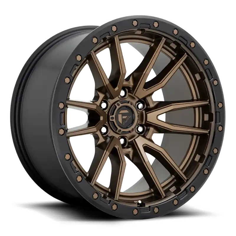 Fuel Rebel D681 20x9 +1 6x135mm 87.1mm Matte Bronze Black Bead Ring Modern
