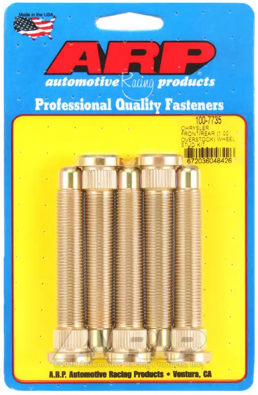 ARP Chrysler Front / Rear M14 1.000 Over Stock Wheel Stud Kit Crafted