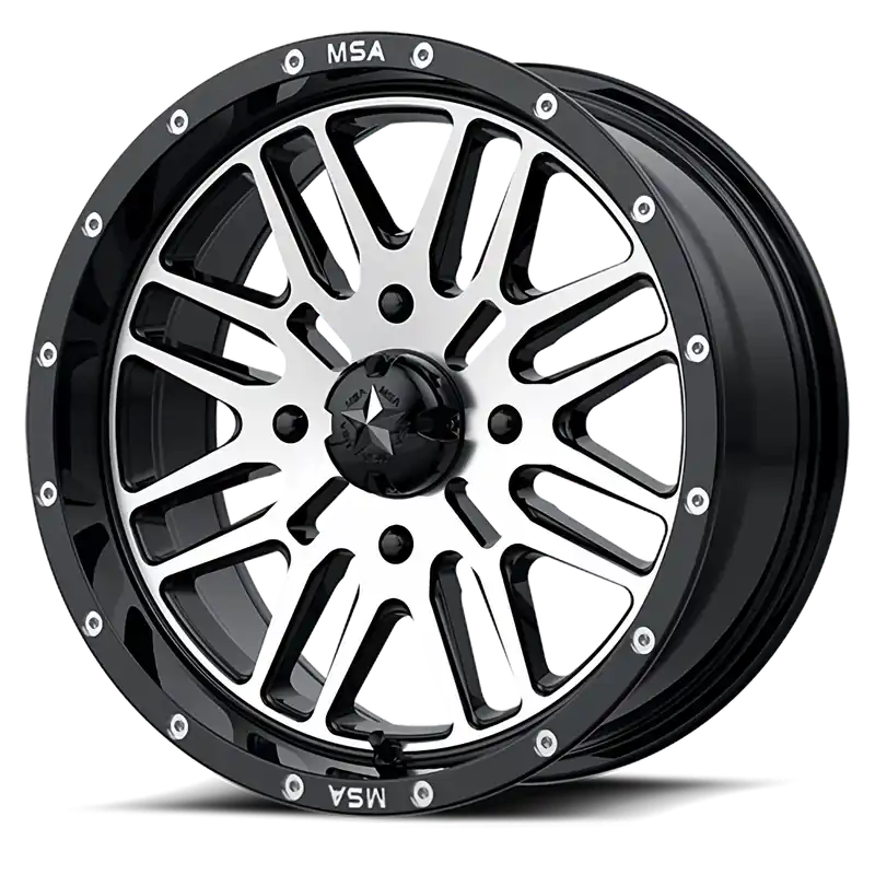 MSA Brute M38 24x7 +10 4x137mm 112mm Gloss Black Machined Hassle-Free Returns