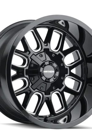 Top Rated Mayhem Cogent 8107 Gloss Black Milled 17x9 8x170 x12mm 130.8mm