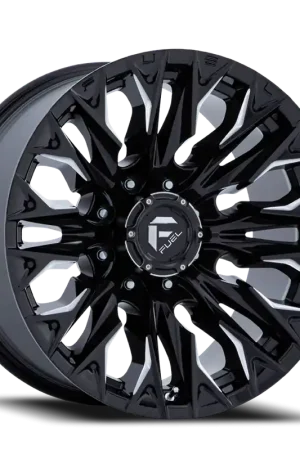 Fuel Flame 8 D803 20x10 -18 8x165.1mm 125.1mm Gloss Black Milled Luxury