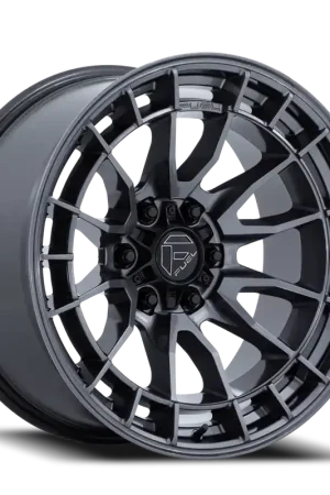 Final Sale Fuel Revolt AX 20x10 -18 6x139.7mm 106.1mm Gloss Gunmetal