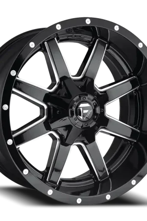 Fuel Maverick D610 20x9 +19 6x120/6x139.7mm 78.1mm Gloss Black Milled Same Day Shipping
