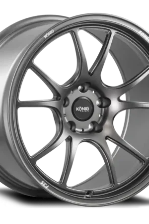 Editor’s Pick Konig Forged F3S 18X8.5 5X114.3 ET35 Satin Charcoal Knurled Bead
