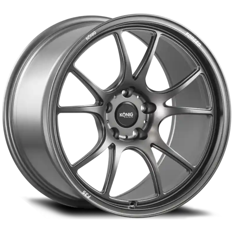 Editor’s Pick Konig Forged F3S 18X8.5 5X114.3 ET35 Satin Charcoal Knurled Bead