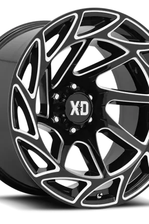 XD Series Onslaught XD860 GB-M 22x12 -44 5x127mm 71.5mm Gloss Black Milled Bargain
