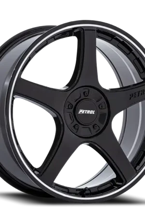 Petrol P2E GBML 20x8.5 +40 5x110/5x115mm 72.56mm Gloss Black Machined Lip Markdown
