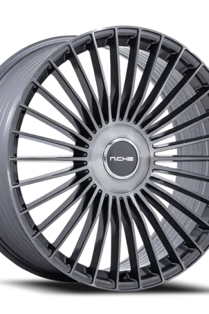 Niche Serene NC282 TG 24x10 +35 5x112/5x120mm 74.1mm Gloss Titanium Brushed Top Pick