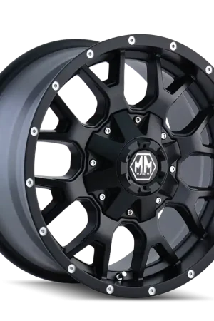 Instant Buy Mayhem Warrior 8015 Matte Black 17x9 8x180 18mm 124.1mm