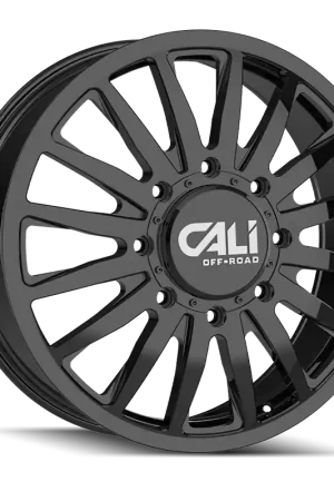 Price Cut Cali OffxRoad Summit Dually 9110D Gloss Black 22x8.25 8x165.1 115mm 121.3mm