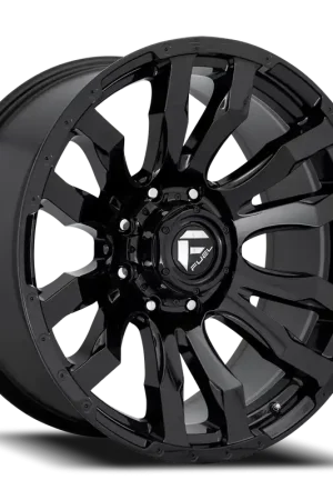 Fan Favorite Fuel Blitz D675 20x9 +1 8x165.1mm 125.1mm Gloss Black