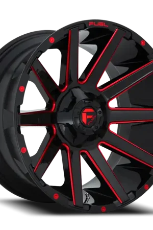 Markdown Fuel Contra D643 20x9 +2 6x135/6x139.7mm 106.1mm Gloss Red Milled