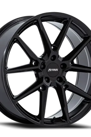 High Quality Petrol P1E GB 20x8.5 +40 5x112mm 72.56mm Gloss Black