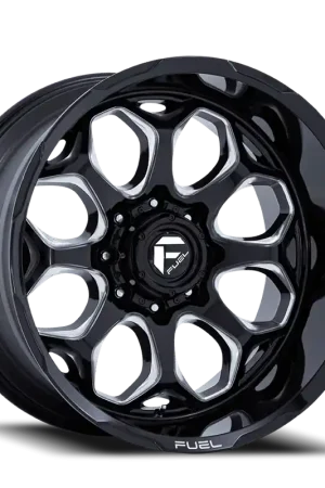 Wholesale Fuel Scepter FC862 BE 20x9 +1 6x135mm 87.1mm Gloss Black Milled