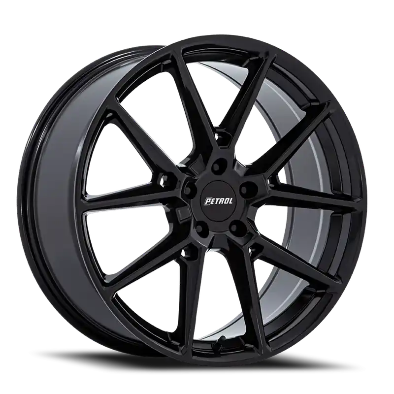 Petrol P1E GB 17x8 +40 5x108mm 72.56mm Gloss Black Free Delivery
