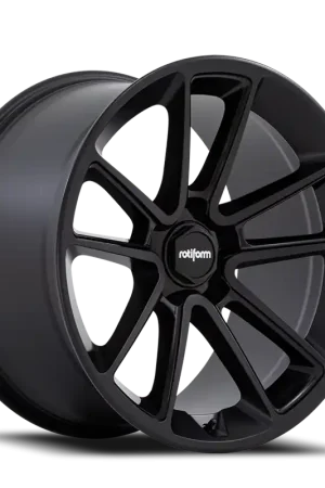 Buy Online Rotiform BTL R194 22x12 +15 5x120mm 74.1mm Matte Black Black Cap