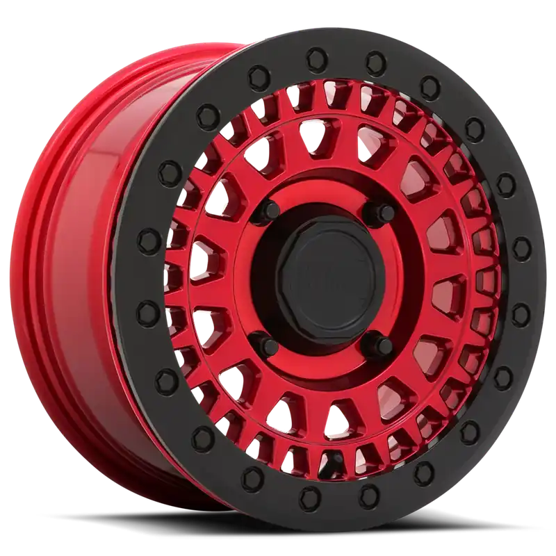 Black Rhino Parker Beadlock UTV RD 15x7 +51 4x110mm 80.2mm Candy Red Black Bead Ring Holiday Sale