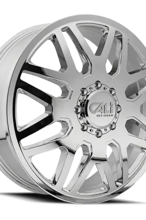 Special Offer Cali OffxRoadxOffroad Invader Dually 9115D Chrome 22x8.25 8x165.1 x192mm 121.3mm