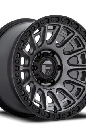 Fuel Cycle D835 17x9 -12 6x139.7mm 106.1mm Matte Gunmetal Black Ring Genuine