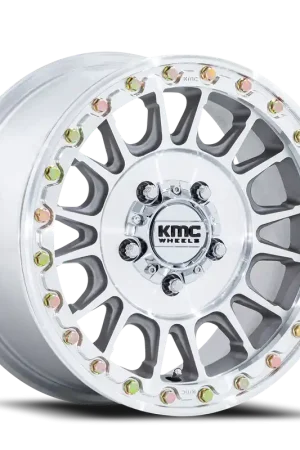 KMC Impact UTV Beadlock KS239DX 15x7 +38 4x156mm 115.1mm Machined Silver Hot Deal