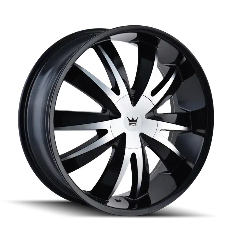 Mazzi Edge 337 Gloss Black Machined 22x8.5 5x112/5x120 35mm 72.56mm Get Yours