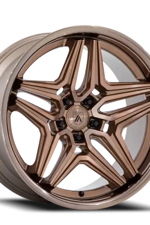 Premium Asanti Black Label ABL-46 Duke BZ 22x10.5 +18 5x115mm 72.56mm Platinum Bronze