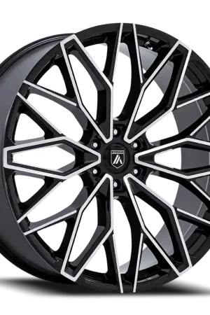 One Day Deal Asanti Black Label Mogul 6 AB050 GBM 24x10 +30 6x135mm 87.1mm Gloss Black Machined Face