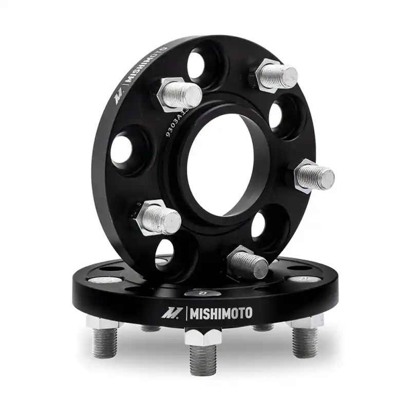 Fresh Stock Mishimoto Wheel Spacers - 5x114.3 - 66.1 - 20 - M12 - Black