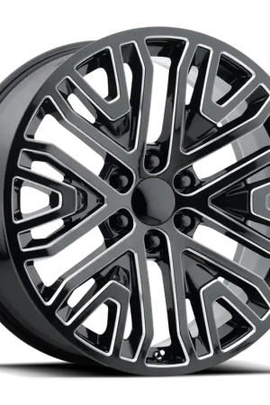 Performance Replica PR197 M 22x9 +28 6x139.7mm 78.1mm Gloss Black Milled Buy Direct