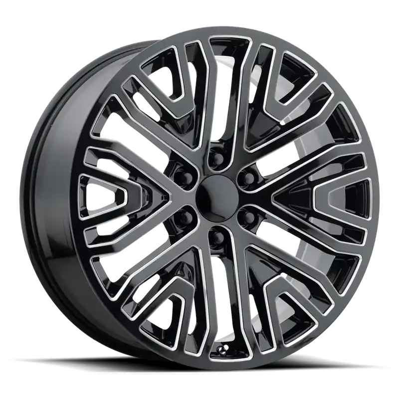 Performance Replica PR197 M 22x9 +28 6x139.7mm 78.1mm Gloss Black Milled Buy Direct
