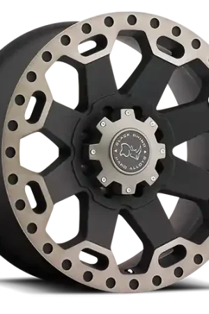 Trusted Brand Black Rhino Warlord BK 18x9 -12 8x180mm 125.1mm Matte Black Machined Dark Tint Lip