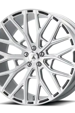 Fan Favorite Asanti Black Label Leo ABL21 SL 22x10.5 +25 5x115mm 72.6mm Brushed Silver