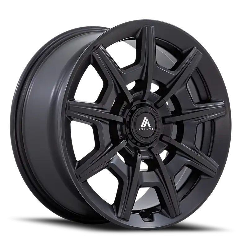 Authentic Asanti Black Label Esquire ABL-41 SB 22x10.5 +38 5x112/5x120mm 74.1mm Satin Black Gloss Black Face