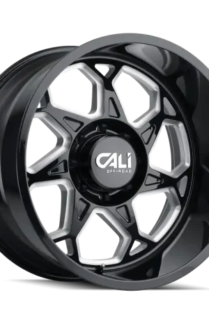 Free Returns Cali OffxRoad Sevenfold 9111 Gloss Black Milled 20x12 6x139.7 x51mm 106mm