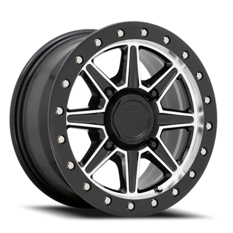 Crafted Black Rhino Webb UTV GBM 15x7 +51 4x137mm 106.1mm Gloss Black Machined Face