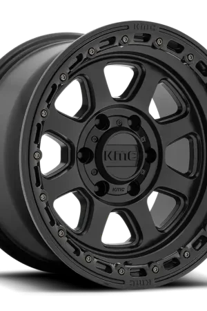 KMC Chase KM548 SB 20x9 +0 5x127mm 71.5mm Satin Black Gloss Black Lip Exclusive Offer