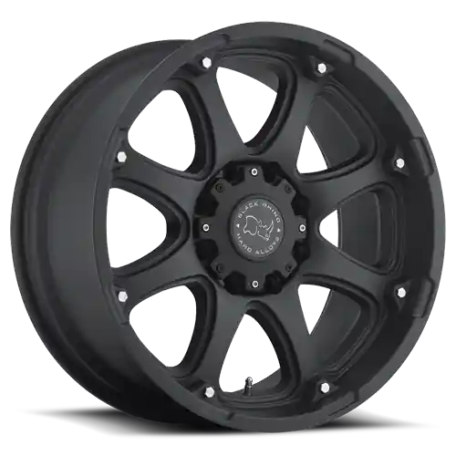 Premium Black Rhino Glamis 17x9 +12 8x165.1mm 122mm Matte Black