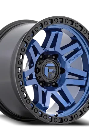 Exclusive Fuel Syndicate D813 17x9 -12 6x139.7mm 106.1mm Dark Blue Black Ring