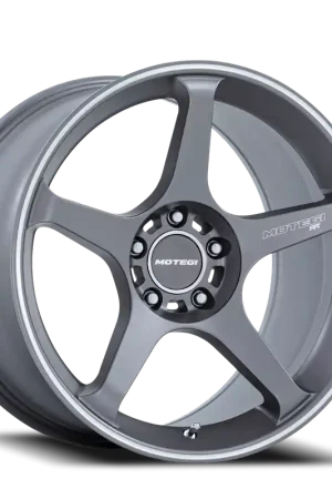 Motegi MR159 Battle V AD 18x10.5 +35 5x120mm 74.1mm Gunzilla Machined Lip Stripe Grab Now