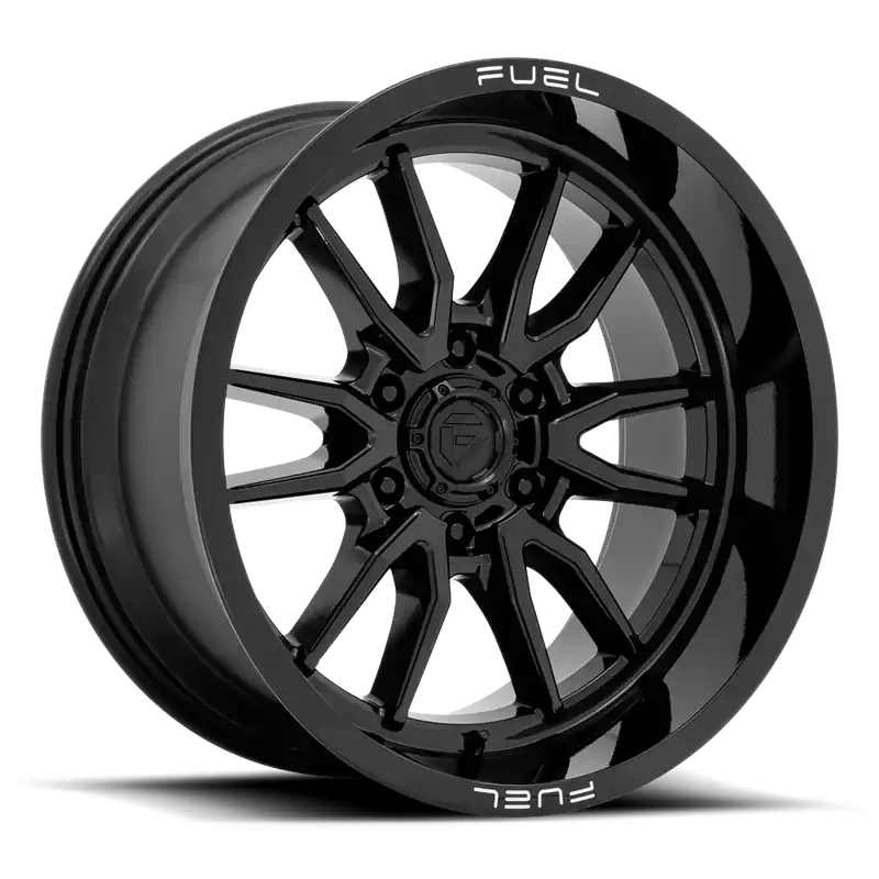 Fuel Clash 6 D760 20x9 +20 8x180mm 124.2mm Gloss Black Free Delivery