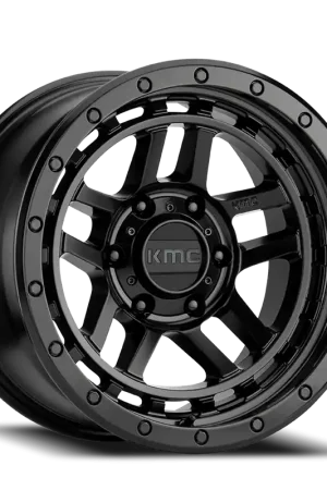 KMC Recon KM540 SB 17x8.5 +18 5x127mm 71.5mm Satin Black Same Day Shipping
