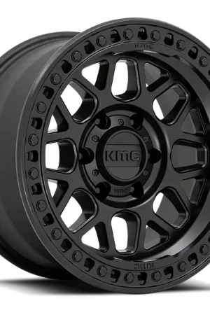 Free Returns KMC GRS KM549 SB 17x8.5 +0 5x139.7mm 78.1mm Satin Black