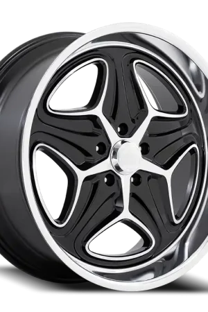 Foose Merlot F171 22x10.5 +6 5x127mm 78.1mm Gloss Black Machined Wholesale