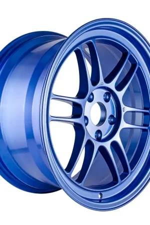 Enkei RPF1 18x9.5 5x114.3 38mm Offset 73mm Victory Bore Blue Wheel Limited Time