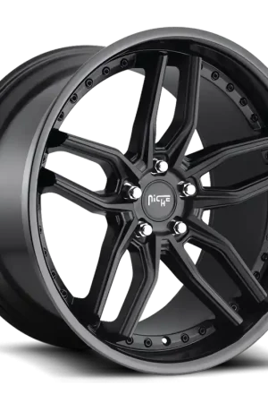 Niche Methos M194 20x10.5 +40 5x114.3mm 72.6mm Gloss Matte Black Direct From Factory