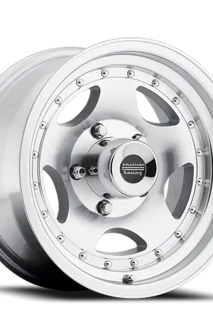American Racing AR23 SL 15x10 -44 5x127mm 83.06mm Machined Silver Clear Coat Certified