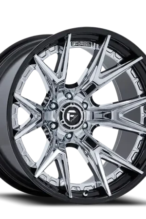 Fuel Catalyst FC402PB 24x12 -44 8x165.1mm 125.1mm Chrome Gloss Black Lip Low Price