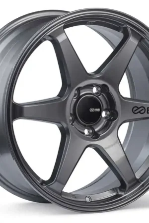 Worldwide Shipping Enkei T6R GM 18x8 +45 5x112mm 72.6mm Matte Gunmetal