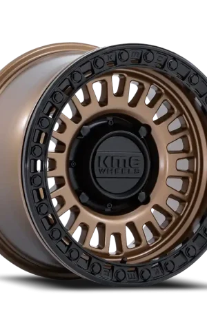 Brand New KMC Aztec Beadlock UTV KS242ZB 15x7 +38 4x137mm 96mm Matte Bronze Gloss Black Ring