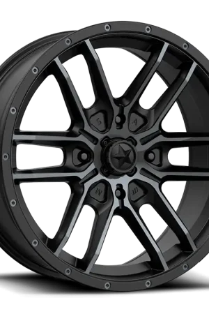 MSA Fang M43 15x7 +10 4x110mm 86mm Satin Black Titanium Tint Brand New